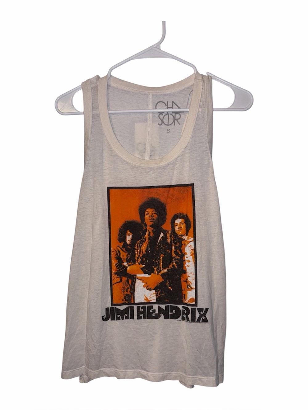 Chaser Jimi Hendrix Burnout Tank Top Size Small NWT
